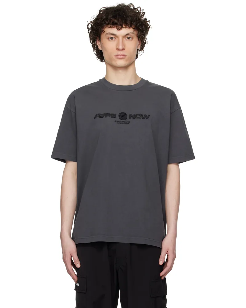 AAPE by A Bathing Ape Black 'AAPE Now' T-shirt Bkl