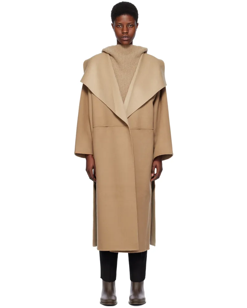Totême Tan Two-Tone Coat 154