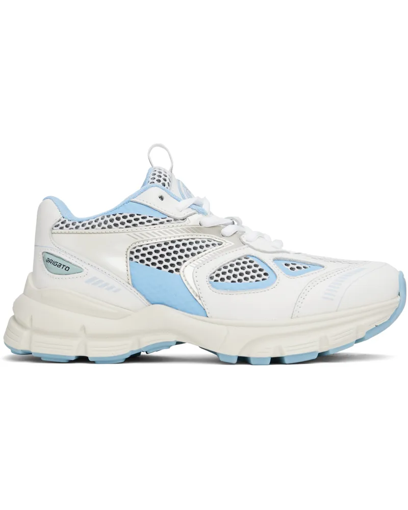 Axel Arigato White & Blue Marathon Sneakers White