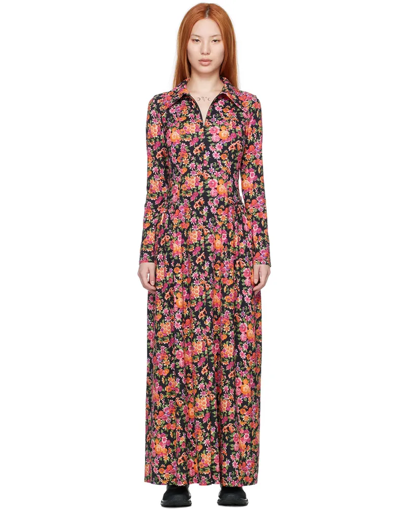 Commission Black Dean Maxi Dress Peony