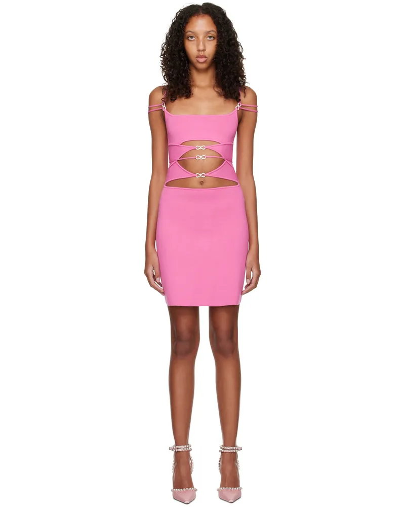 Mach & Mach Pink Matilde Minidress Pink