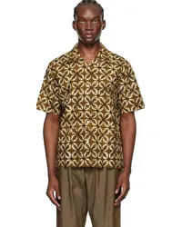 Universal Works Brown Camp Shirt Brown