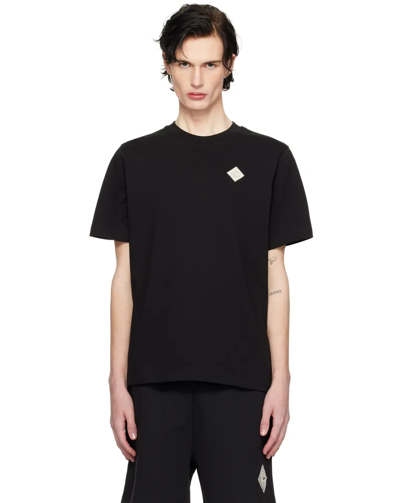 Casablanca Paris Black Pearl Diamond Patch T-shirt Pearl