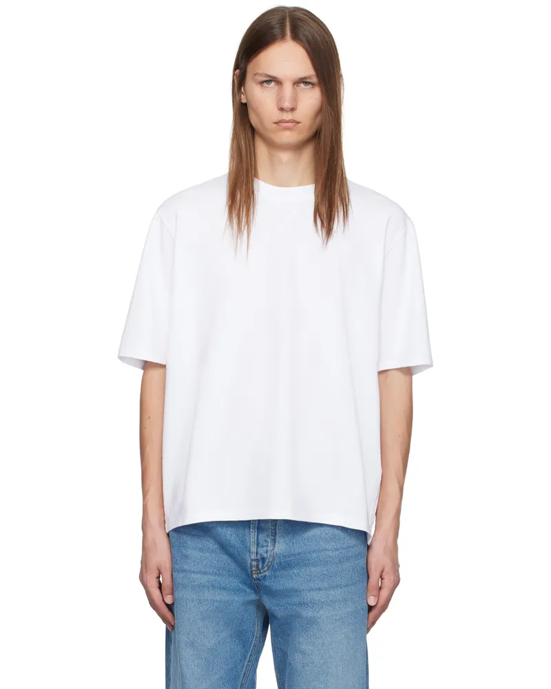 AMI Paris White Ami de Coeur T-shirt White