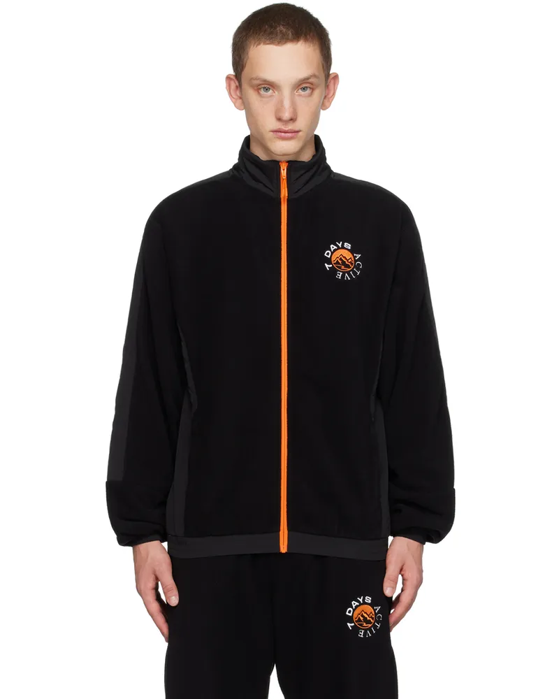 7 DAYS Active Black Paneled Jacket 001