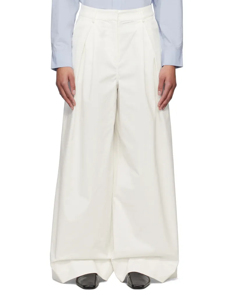 The Garment White Avelino Trousers 001