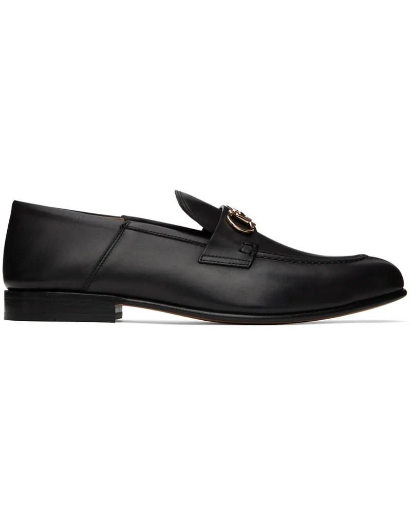 Ferragamo Black Ottone Loafers 002