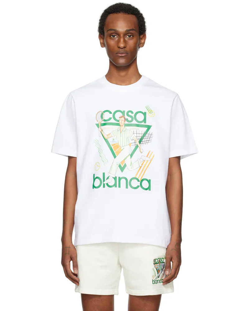 Casablanca Paris SSENSE Exclusive White 'Le Jeu' T-Shirt White