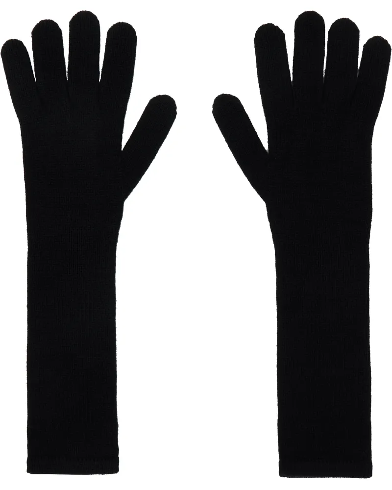 Max Mara Black Mmjock Gloves 012
