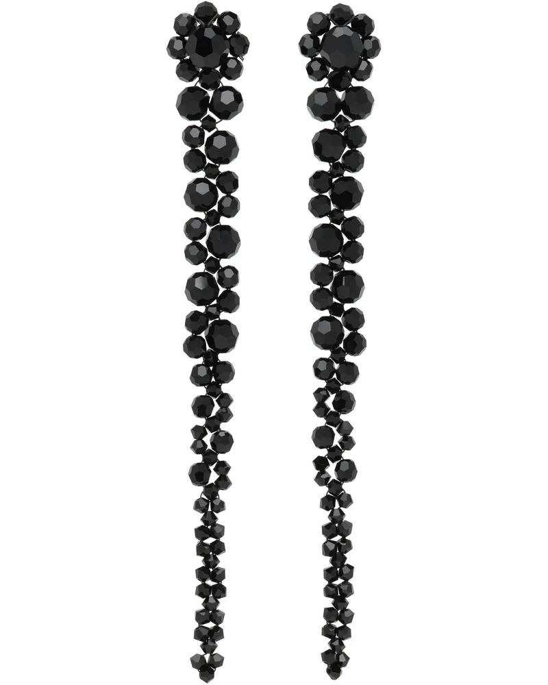 Simone Rocha Black Drip Earrings Jet