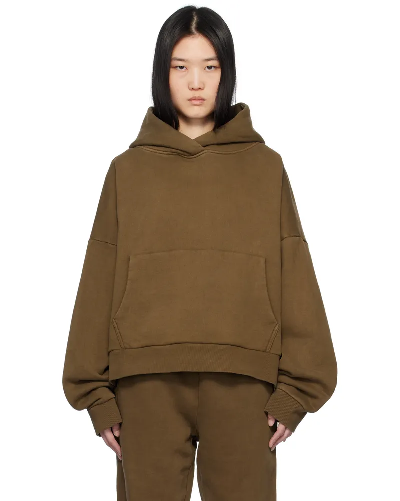 Entire Studios Brown Heavy Hoodie Brunette