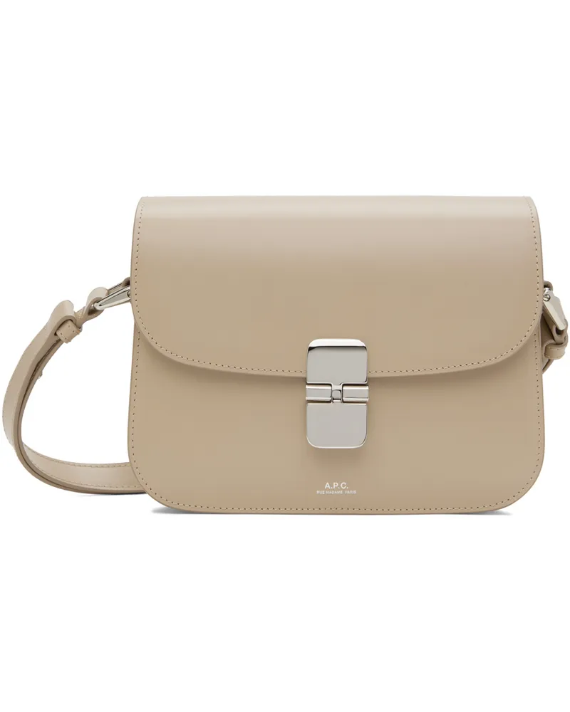 A.P.C. Beige Grace Small Bag Bao