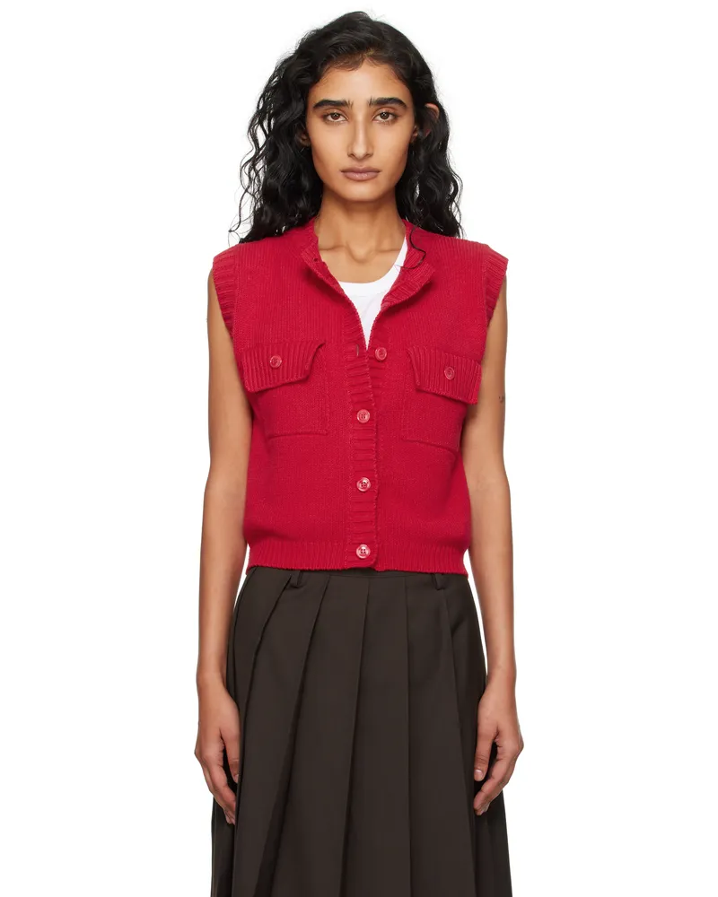Max Mara Red Caprara Vest 005