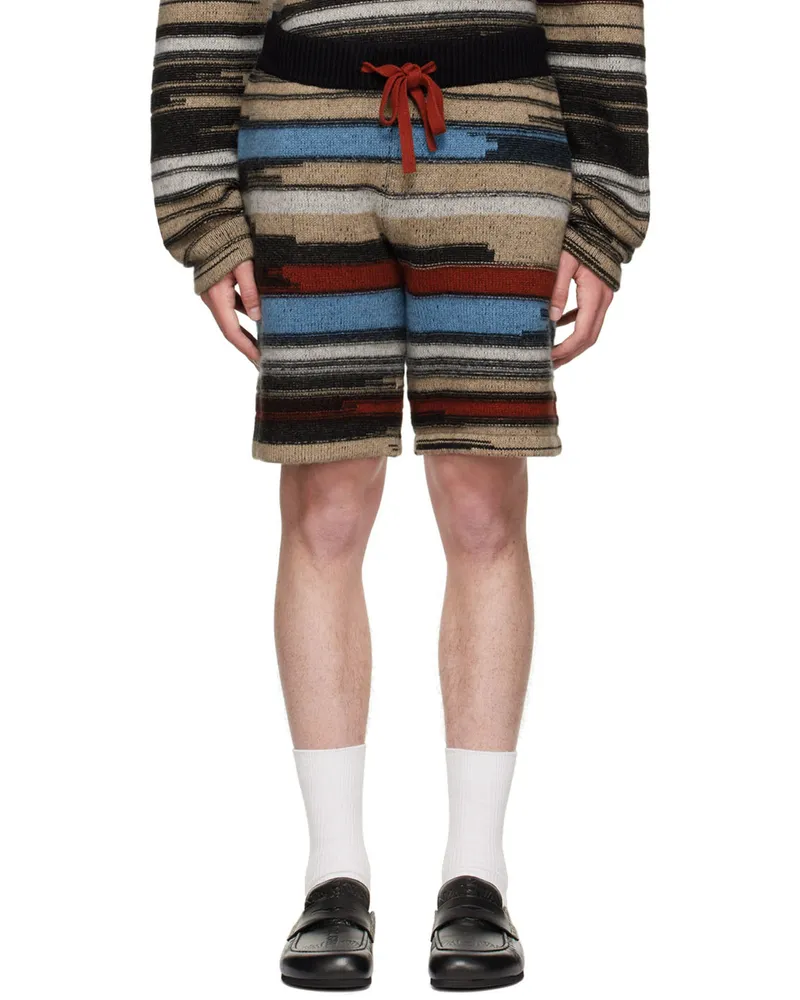The Elder Statesman Multicolor Cashmere Shorts C390