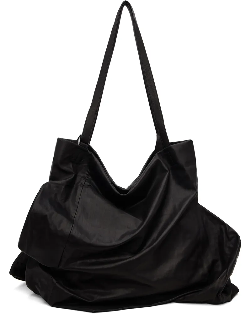 Yohji Yamamoto Black Unevenness Tote 1