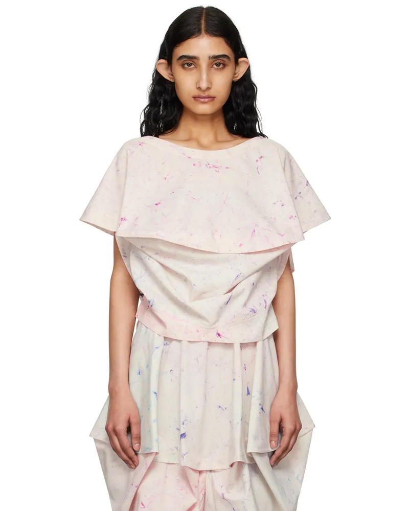 Issey Miyake Pink Bubble Dye Blouse 29