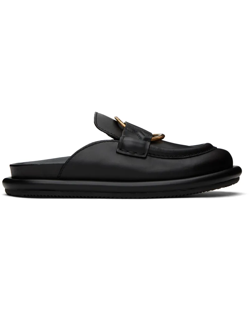 Moncler Black Bell Mules 999