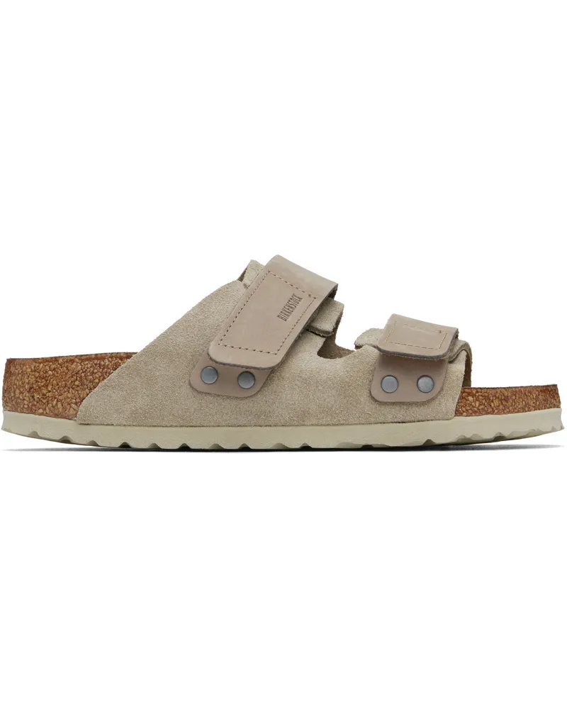 Birkenstock Taupe Narrow Uji Sandals Taupe