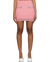 pushBUTTON Pink Button Miniskirt Pink