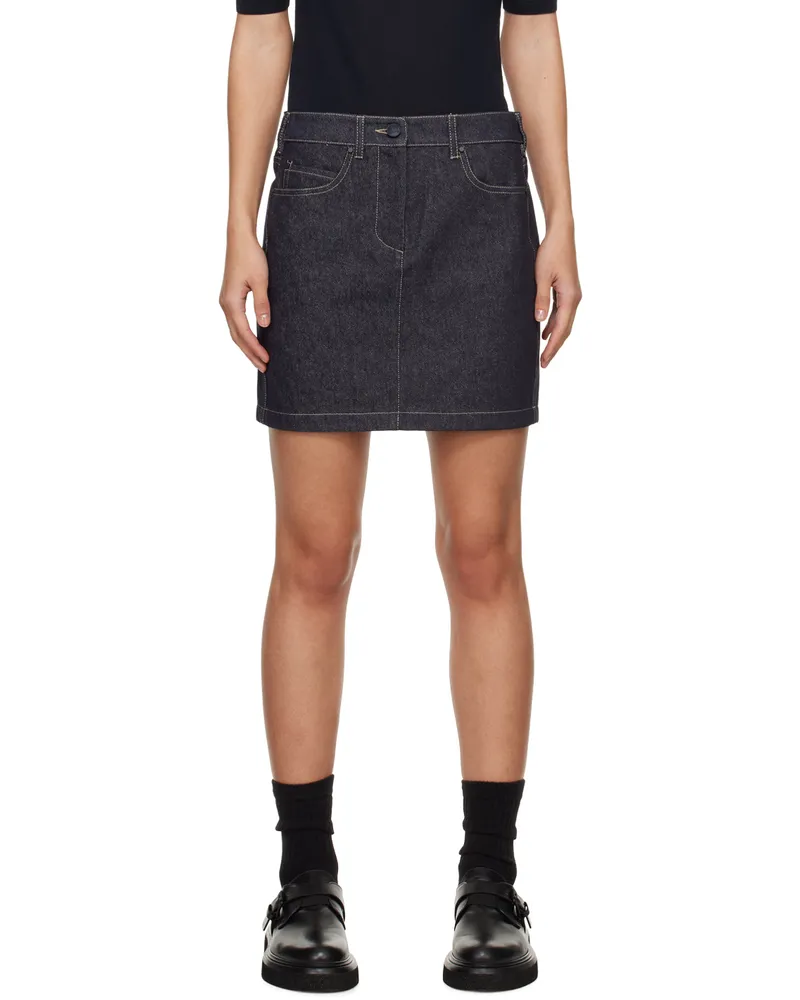 Max Mara Blue Giubba Miniskirt 1