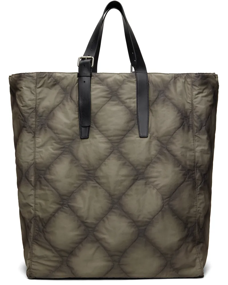 Dries van Noten Khaki Canvas Tote 901