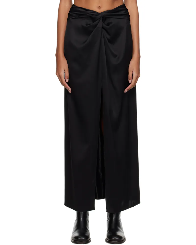 Nanushka Black Heida Maxi Skirt Black