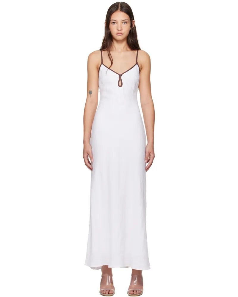 bec & bridge White Ottilie Keyhole Maxi Dress White