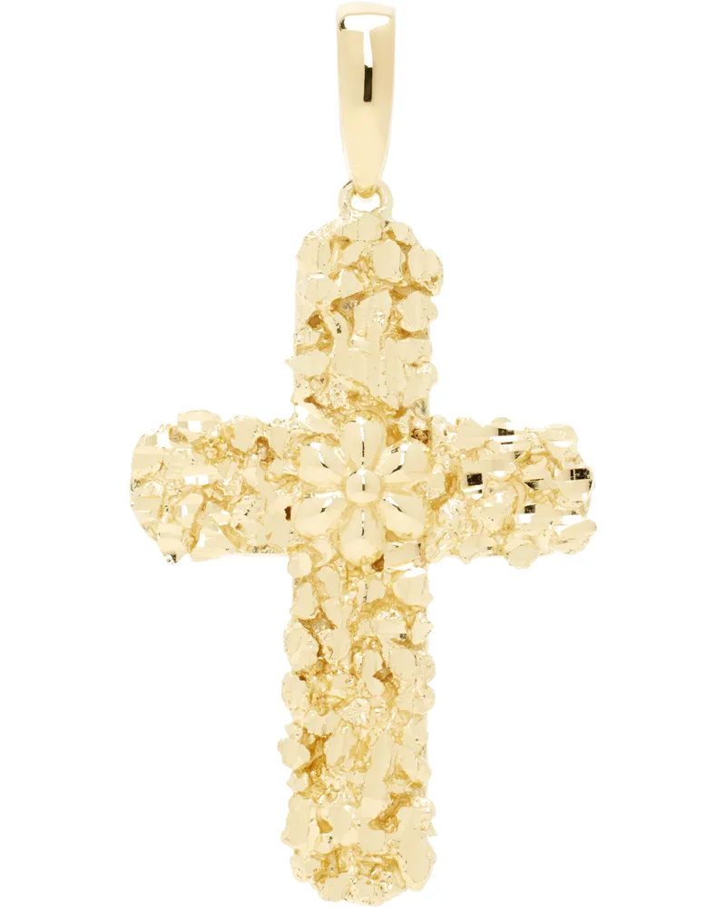 Veneda Carter Gold Medium Flower Center Pendant