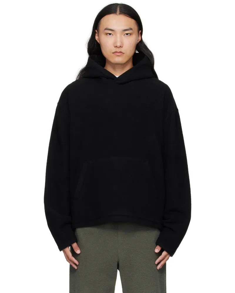 Rier Black Fleece Hoodie Black