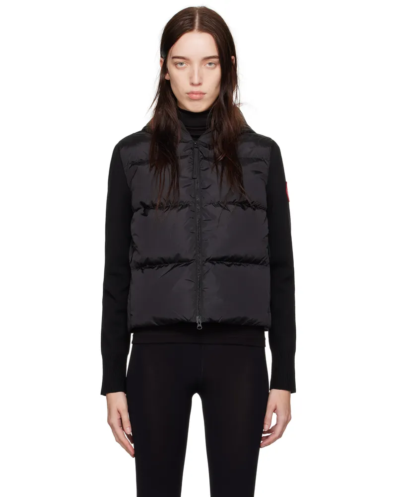 Canada Goose Black HyBridge® Wide Quilt Knit Down Jacket 61