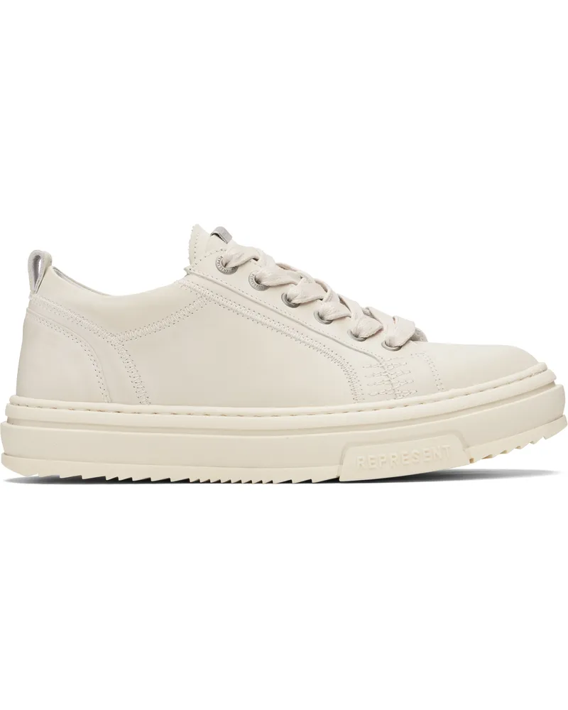 REPRESENT Off-White HTN Low Distressed Sneakers Vintage