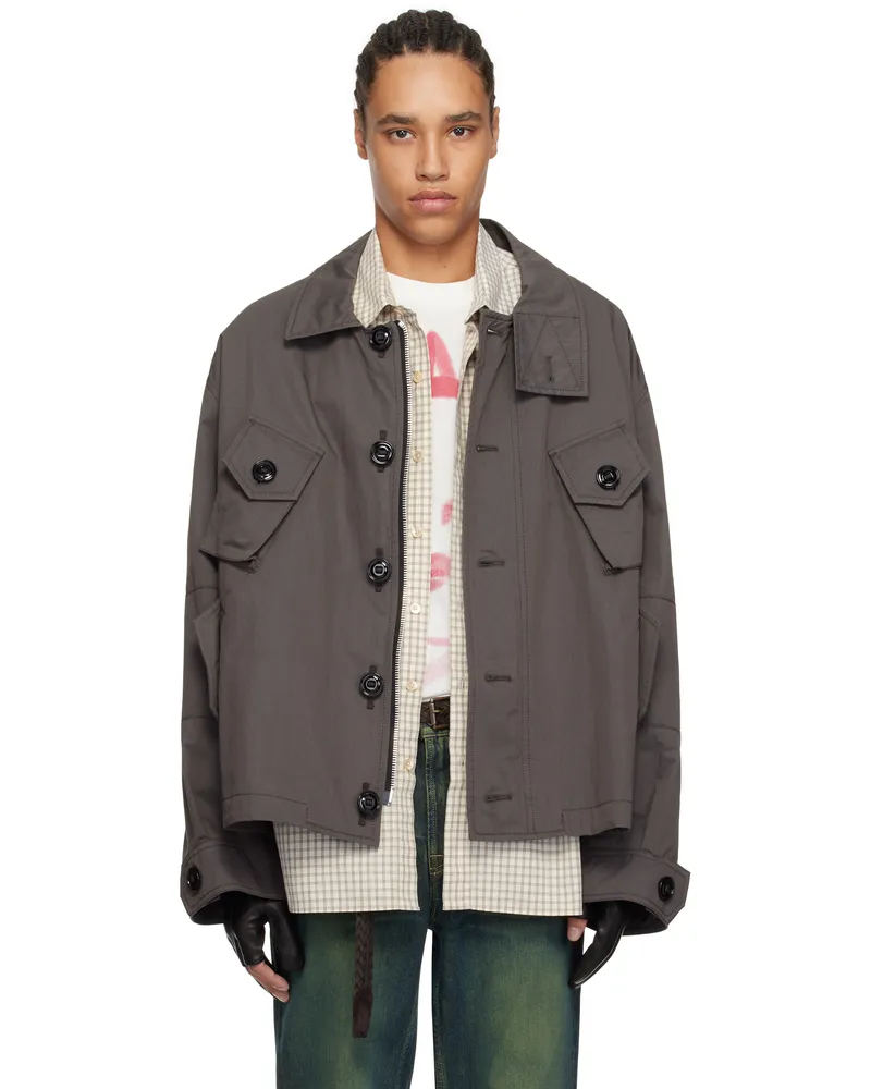 Our Legacy Gray Service Jacket Old