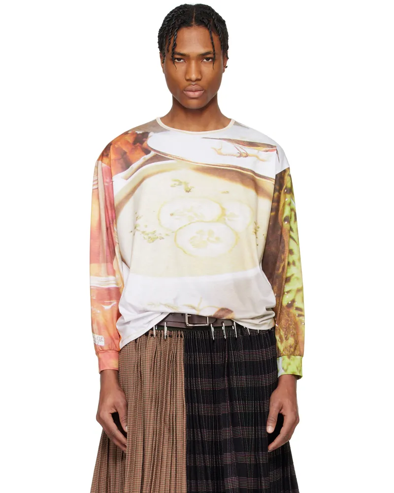CHOPOVA LOWENA SSENSE Exclusive Multicolor Oversized Jersey Soup T-shirt Soup