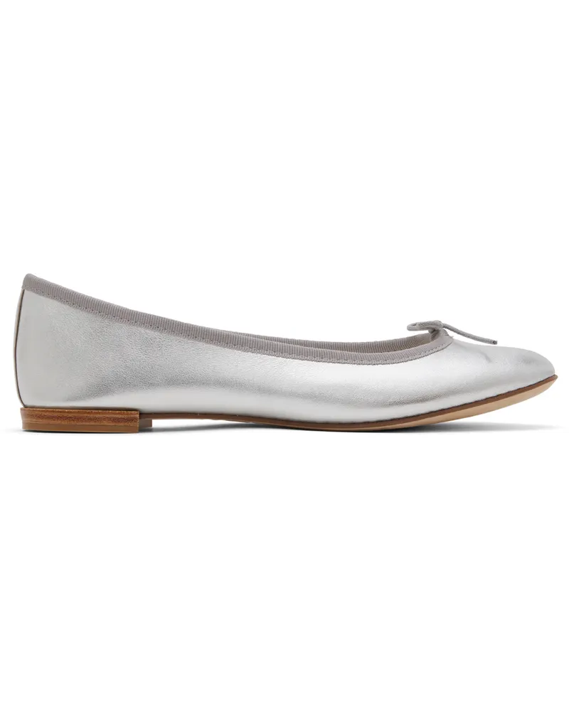 Repetto Silver Cendrillon Ballerina Flats Argent