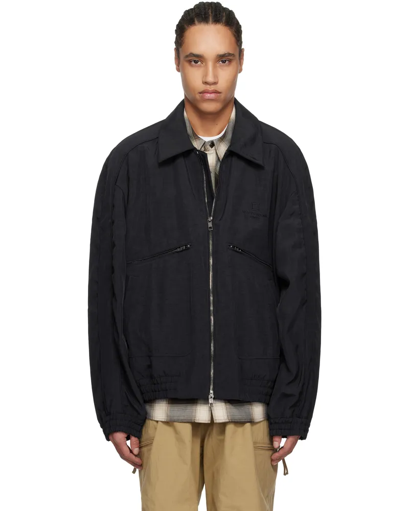 Wooyoungmi Navy Saddle Sleeves Jacket Navy924n