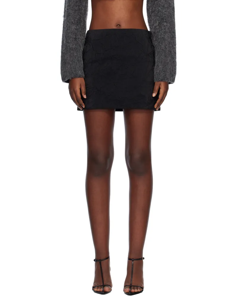 Nanushka Black Cersei Miniskirt Black
