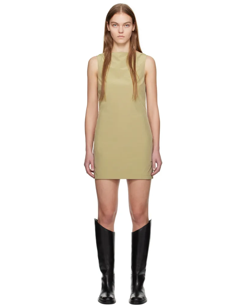Wynn Hamlyn Beige Sophia Minidress Cactus