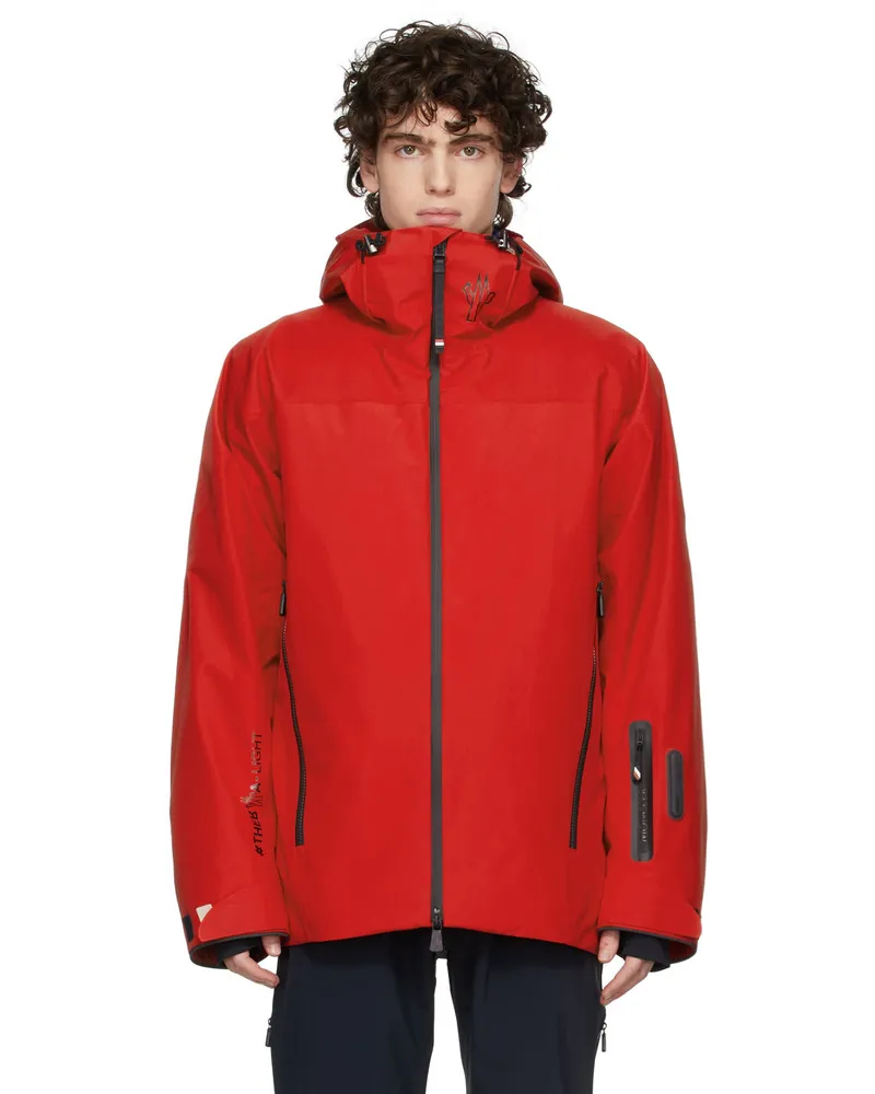 Moncler Red Down Montgirod Jacket Red