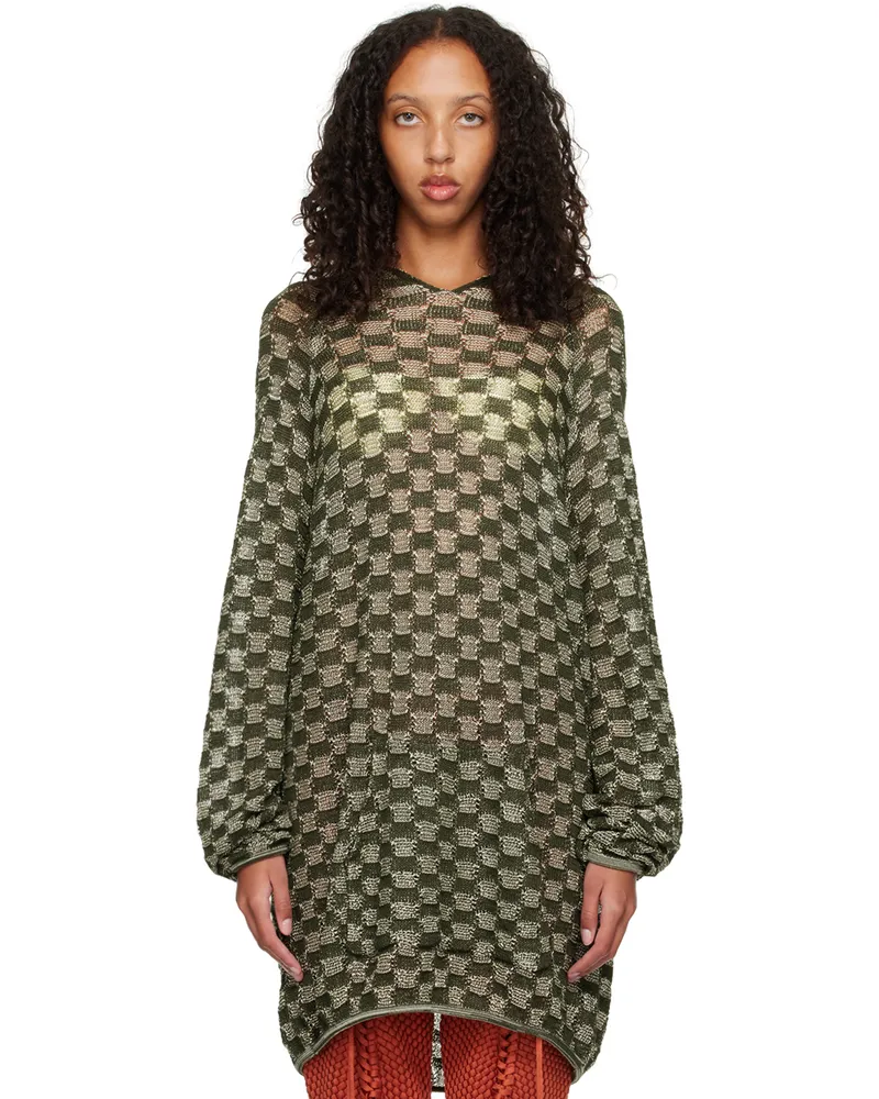 Isa Boulder SSENSE Exclusive Green & Off-White Hoodie Pistachio