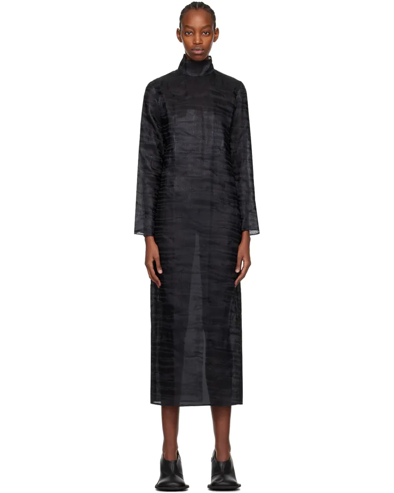 YUME YUME Black Sheer Maxi Dress Black