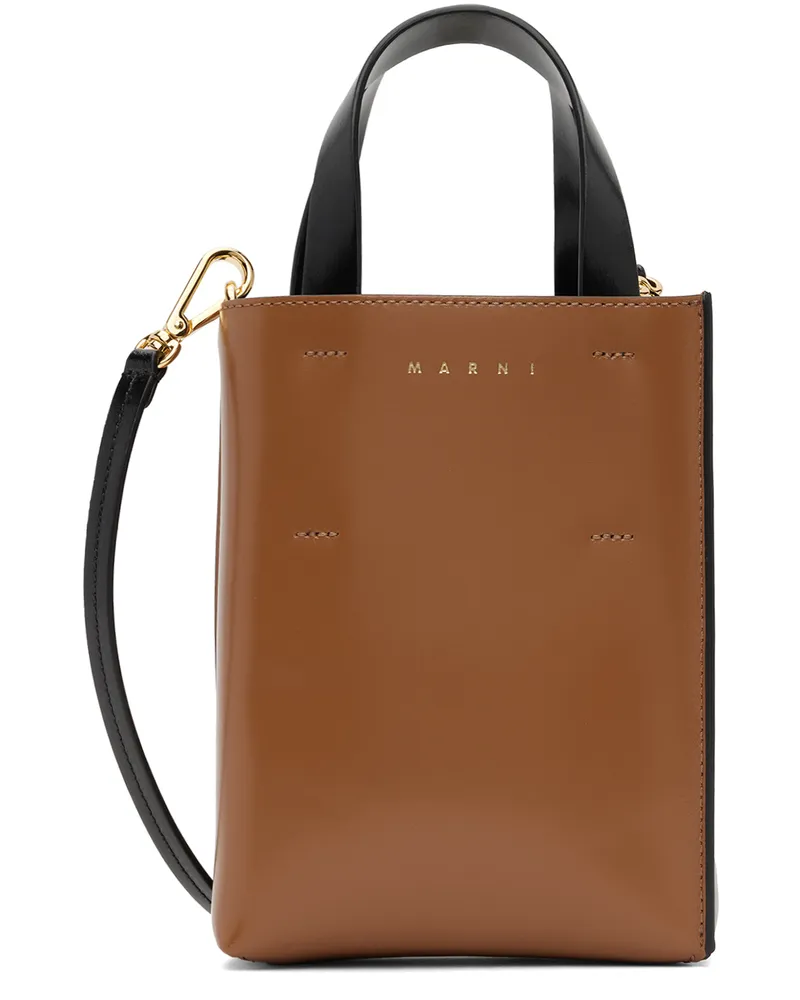 Marni Tan & Black Nano Museo Bag Z2ppompeii