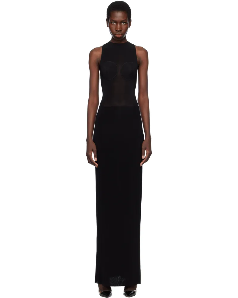 Jean Paul Gaultier Black 'The Conical' Maxi Dress 00-black