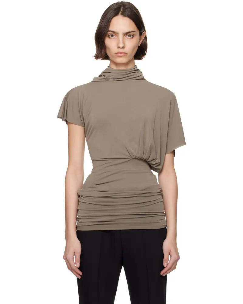 Rick Owens Lilies Gray Hollywood Lilith T-shirt 34