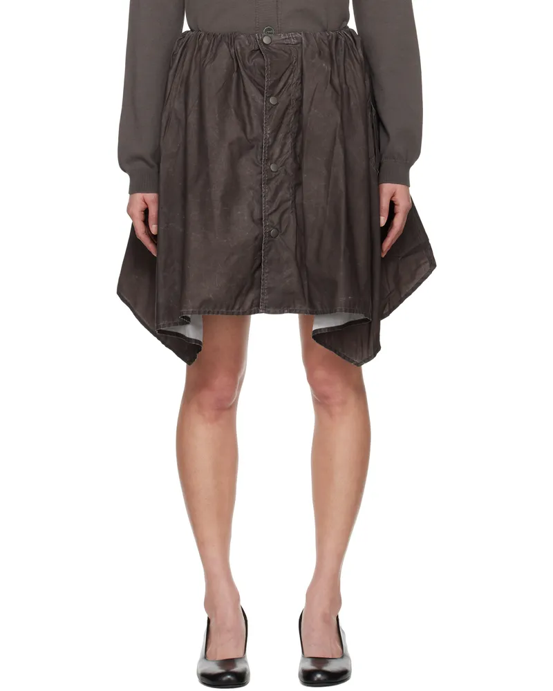 Our Legacy Brown Mainsail Miniskirt Brown