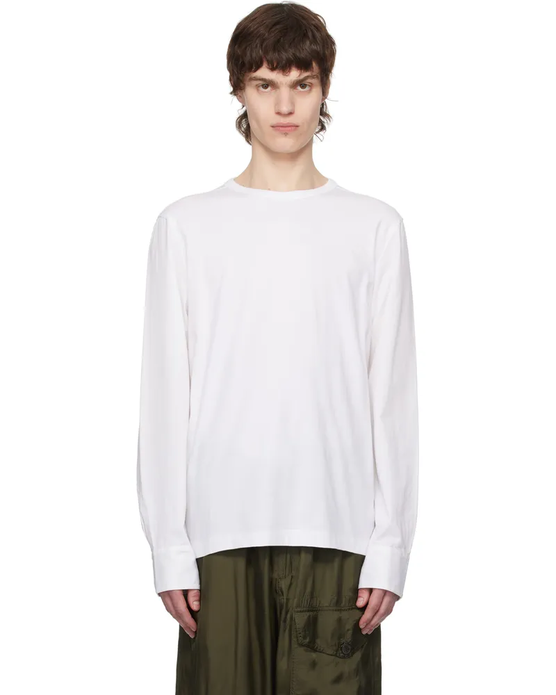 Dries van Noten White Paneled T-shirt 1