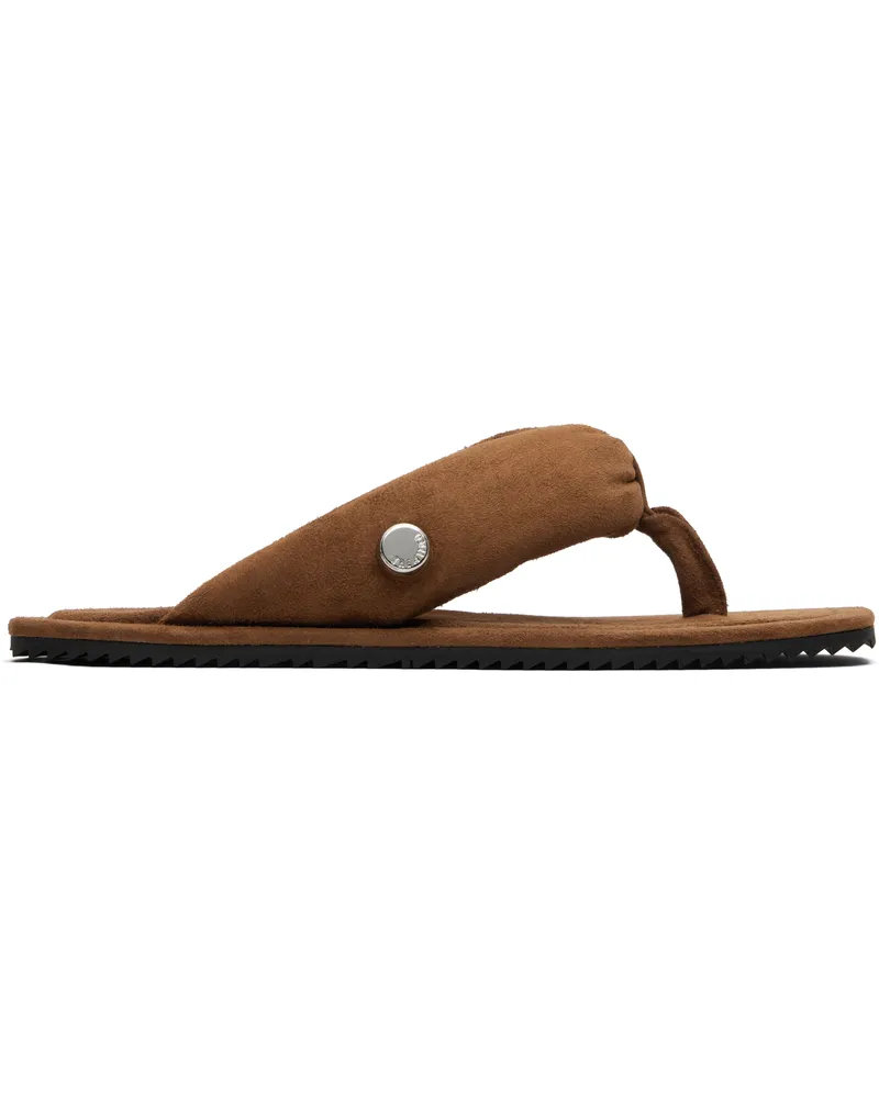 ATTICO Brown Indie Flip-Flops 994