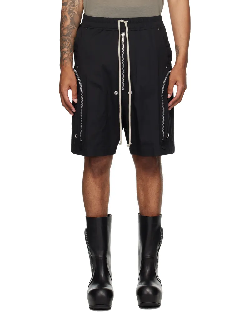 Rick Owens Black Concordians Bauhaus Bela Shorts 09