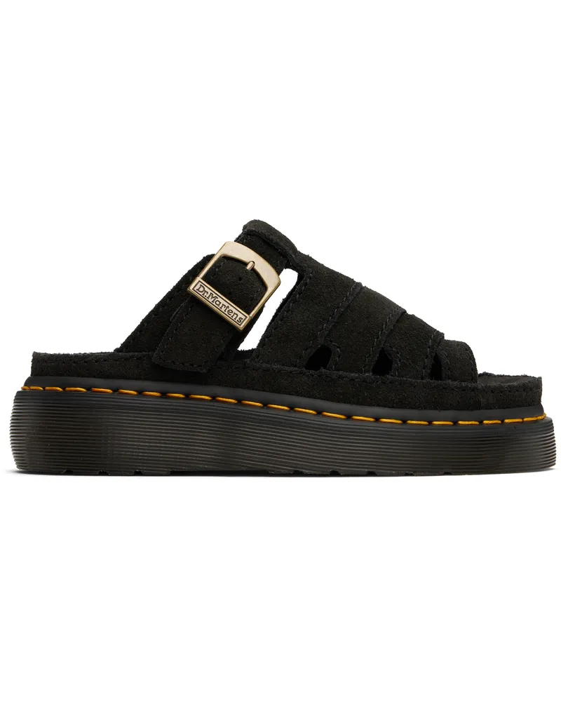 Dr.Martens Black Maxxy Slide Sandals Black