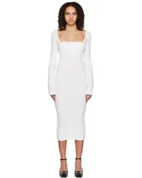 Anna October Off-White Collette Midi Dress White