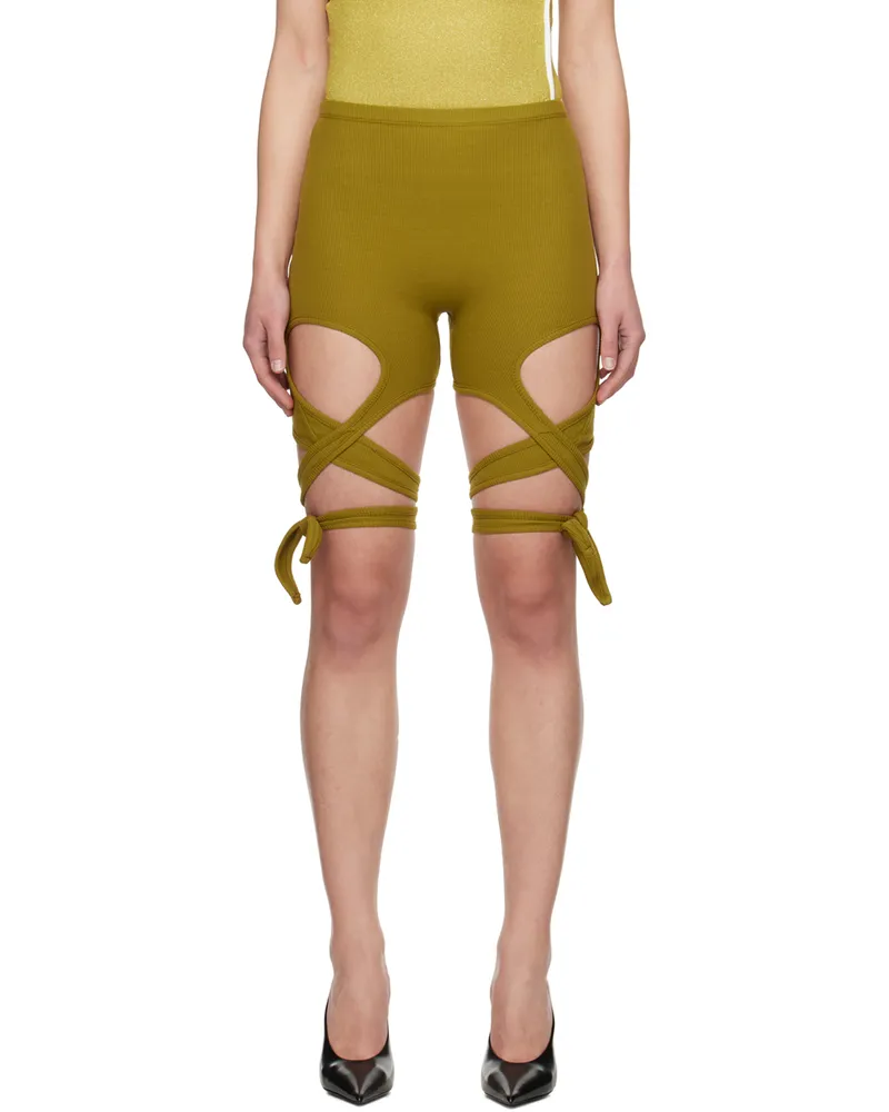 OTTOLINGER Green Otto Wrap Shorts Military